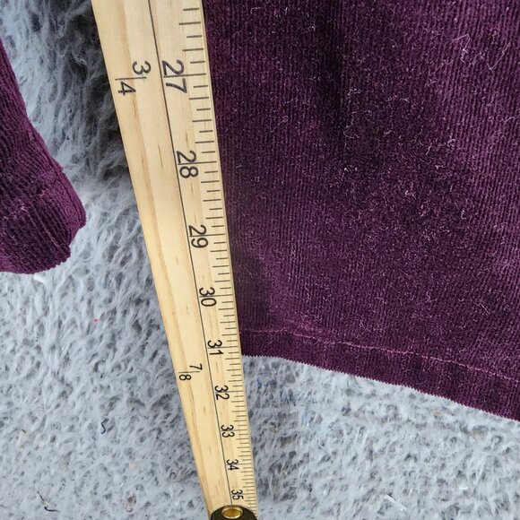Chaps Jeans Womens 10 Purple Corduroy Stretch Mid Rise Straight *GUC* - Picture 6 of 11